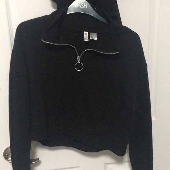 quarter zip black sweater - Picture 1 of 2